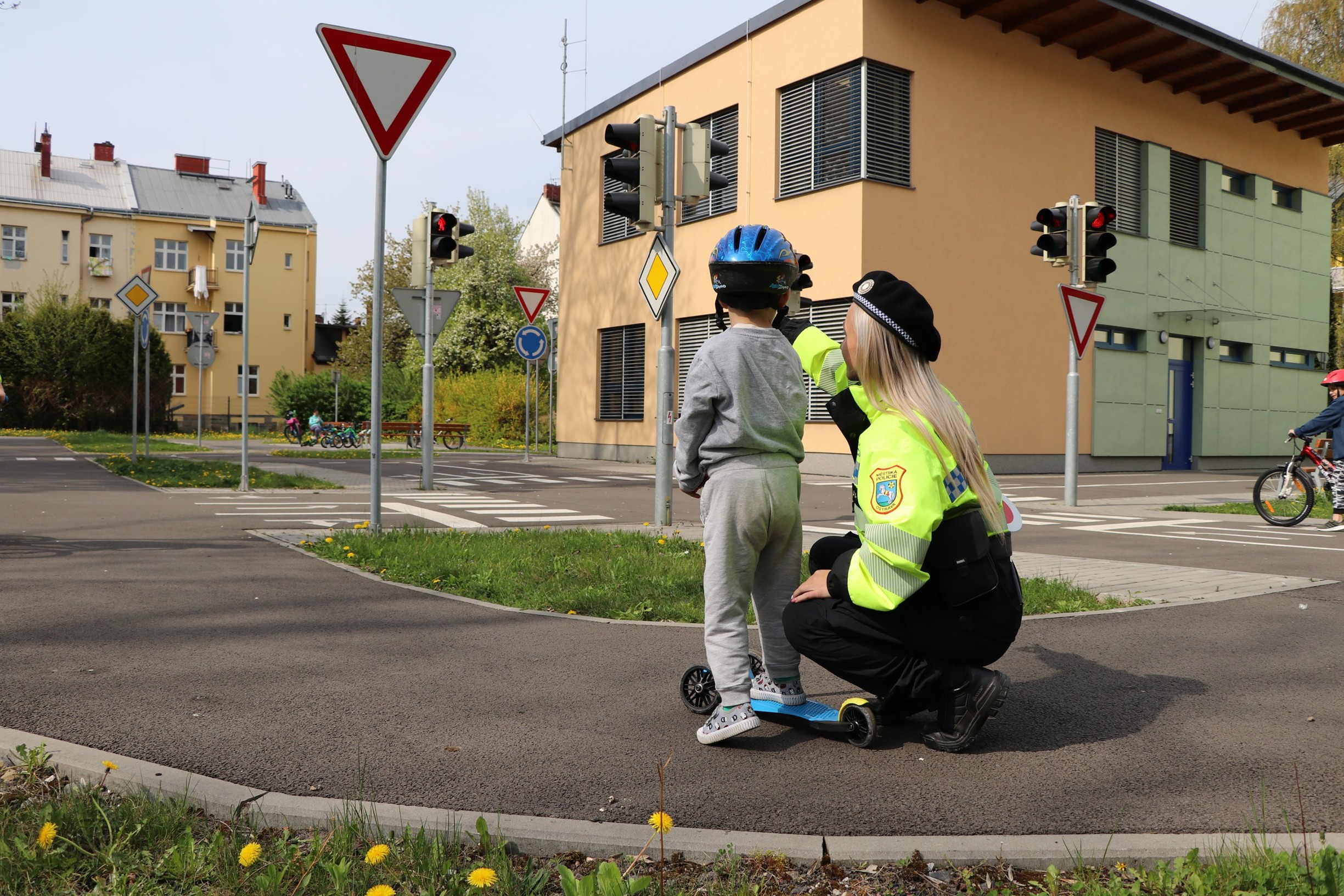 At a traffic playground established by Ostrava’s municipal police. Photo: MPO
